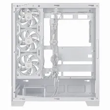 Gabinete Asus A31 Plus Tg Argb White Midi Tower, Psu No, Vent. 1x 120 Mm, Blanco